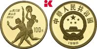 CHINA 100 Yuan 1990. Volksrepublik. Polierte Platte, Hairlines 949.31 £  +  12.92 £ shipping