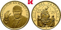 Vatikan 20 Euro 2015 Auflage: 2.400 Exemplare. Franziskus I., 2013-2025. Proof, Hairlines, im Originaletui mit Zertifikat