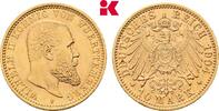 WÜRTTEMBERG 10 Mark 1904. Wilhelm II., 1891-1918. Fast vorzüglich
