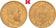 WÜRTTEMBERG 20 Mark 1897. F Wilhelm II., 1891-1918. EF