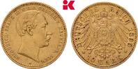 MECKLENBURG-SCHWERIN 10 Mark 1890 Auflage: 10.000 Exemplare Friedrich Franz III., 1883-1897. VF