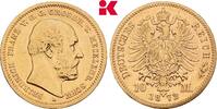 MECKLENBURG-SCHWERIN 10 Mark 1872. A Friedrich Franz II., 1842-1883. VF