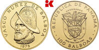 PANAMA 100 Balboas 1975. Republik. Stempelglanz, im Originalblister 935.73 &pound;  +  12.73 &pound; shipping