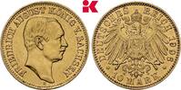 SACHSEN 10 Mark 1906. Friedrich August III., 1904-1918. Vorz&uuml;glich-Stemp... 807.55 &pound;  +  12.73 &pound; shipping