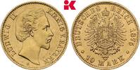 BAYERN 10 Mark 1875. Ludwig II., 1864-1886. Vorz&uuml;glich + 850.28 &pound;  +  12.73 &pound; shipping