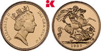 GROSSBRITANNIEN / IRLAND 1 Sovereign 1987 London. Elizabeth II, 1952-202... 816.10 &pound;  +  12.73 &pound; shipping