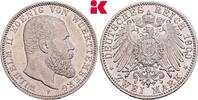 WÜRTTEMBERG 2 Mark 1900. Wilhelm II., 1891-1918. EF
