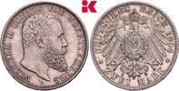 WÜRTTEMBERG 2 Mark 1904. Wilhelm II., 1891-1918. AU