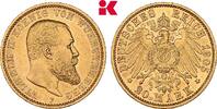 WÜRTTEMBERG 10 Mark 1905. Wilhelm II., 1891-1918. Fast vorzüglich