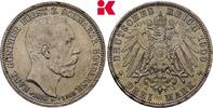 SCHWARZBURG-SONDERSHAUSEN 3 Mark 1909, H&uuml;bsche Patina Karl G&uuml;nther, 1880... 165.04 &pound;  +  12.61 &pound; shipping