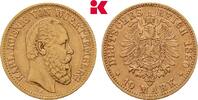 W&Uuml;RTTEMBERG 10 Mark 1880. Karl, 1864-1891. Fast vorz&uuml;glich 486.64 &pound;  +  12.61 &pound; shipping