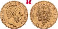 SACHSEN 10 Mark 1878. Albert, 1873-1902. Fast vorz&uuml;glich 571.28 &pound;  +  12.61 &pound; shipping