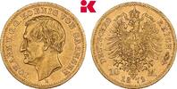 SACHSEN 10 Mark 1872. Johann, 1854-1873. Fast vorz&uuml;glich 588.20 &pound;  +  12.61 &pound; shipping