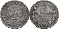 Russland 25 Kopeken GA, St. Petersburg Nikolaus I., 1825-1855 -