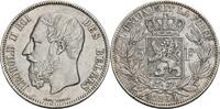 Belgien 5 Francs, Brüssel Leopold II., 1865-1909 -