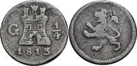Guatemala 1/4 Real G, Guatemala Fernando VII., 1808-1821 -