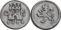 Guatemala 1/4 Real G, Guatemala Fernando VII., 1808-1821 -