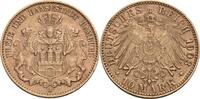 Hamburg 10 Mark J, Hamburg 1903 Freie und Hansestadt ss 385.79 £  +  12.92 £ shipping