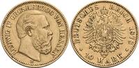 Hessen 10 Mark H, Darmstadt 1878 Ludwig IV., 1877-1892 ss, Vs. Kratzer 541.84 £  +  12.92 £ shipping