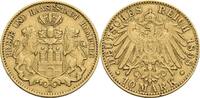 Hamburg 10 Mark J, Hamburg 1898 Freie und Hansestadt ss, min. Randfehler 368.45 £  +  12.92 £ shipping
