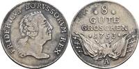Brandenburgburg-Preußen 8 Gute Groschen A, Berlin 1753 Friedrich II., de... 108.37 £  +  12.92 £ shipping