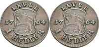 Jever Heller 1764 Friedrich August von Anhalt-Zerbst, 1747-1793 ss 30.34 £  +  12.92 £ shipping