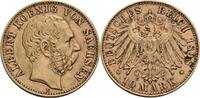 Sachsen 10 Mark E, Muldenhütten Albert, 1873-1902 -