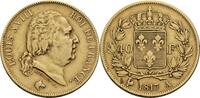 Frankreich 40 Francs A, Paris Louis XVIII., 1814, 1815-1824 -