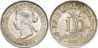 Sri Lanka (Ceylon) 10 Cent, London Unter Großbritannien, Victoria 1837-1901. -