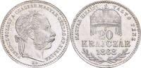 Kaiserreich Österreich 20 Kreuzer KB, Kremnitz Franz Joseph I., 1848-1916 -