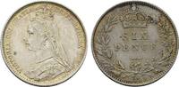 Großbritannien 6 Pence Königin Victoria -