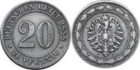Kaiserreich Kleinmünzen 20 Pfennig 1888 F Kursmünze ss 13.00 £  +  26.01 £ shipping