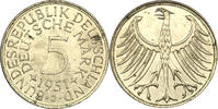 Bundesrepublik Deutschland 5 Mark 1951 J Silberadler vz-st 13.00 £  +  26.01 £ shipping