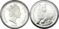 Cook Islands 10 Dollars 1990 Elisabeth II / Tiger PP in Kapsel 11.26 £ Tax included +  9.35 £ shipping