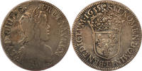 Frankreich 1/2 Ecu a la meche Longue König Ludwig XIV -