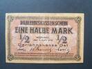 Deutsches Reich 1/2 Mark 1918 Darlehenskasse Ost Kowno gebraucht 13.00 £  +  2.17 £ shipping