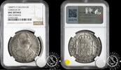 Spain / Bolivia 1808 8 REALES – Carlos IV – POTOSÍ PJ NGC UNC Details