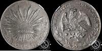 MEXICO 1893 8 REALES – Guadalajara JS NGC AU Details