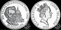 Cook Islands 50 DOLLARS 1990 50 DOLLARS – Abraham Lincoln Proof 43.35 £  +  13.44 £ shipping