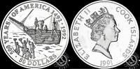 Cook Islands 50 DOLLARS 1991 50 DOLLARS – Boston Tea Party Proof 43.35 £  +  13.44 £ shipping