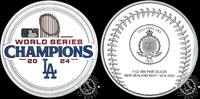 Niue 2 DOLLARS 2024 – 1 Silver Ounce – World Series Champions - Los Angeles Dodgers Proof