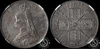 Great Britain 4 SHILLINGS / 2 FLORINS – London 4 SHILLINGS / 2 FLORINS 1889 NGC MS 62