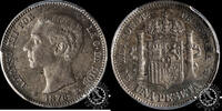 Spain 1 Peseta 1876 *76 1 PESETA – Alfonso XII – MS M – AU55 216.74 £  +  14.30 £ shipping