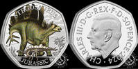 United Kingdom 50 PENCE 2024 2024 – 50 PENCE PROOF – Stegosaurus Proof 72.78 £  +  13.44 £ shipping
