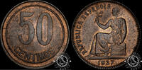 Spain 50 CÉNTIMOS 1937 50 CÉNTIMOS – II Republic – Castellón – Square Do... 52.02 £  +  13.44 £ shipping
