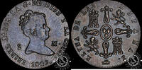 Spain 2 MARAVEDÍS 1849 2 MARAVEDÍS – Isabel II – Segovia – EBC / AU 43.35 £  +  13.44 £ shipping