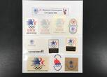 Olymp. Spiele Los Angeles 1984 16 Sponsoren-Aufkleber 16 Sponsoren-Aufkleber
