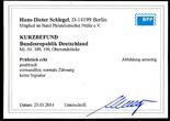 Bund 189-190 Oberrand postfrisch Kurzbefund MiNr. 189-190 Oberrand postfrisch Kurzbefund