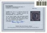 Baden 1 a gestempelt Befund Stegmüller BPP MiNr. 1 a gestempelt Befund Stegmüller BPP