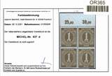Alliierte Besetzung 937 d P OR ndgz postfrisch 4er Block, Befund Arge MiNr. 937 d P OR ndgz postfrisch 4er Block, Befund Arge
